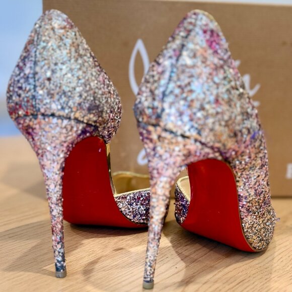 Christian Louboutin Demi You Glitter Pumps – Size 38.5 - Picture 3 of 11